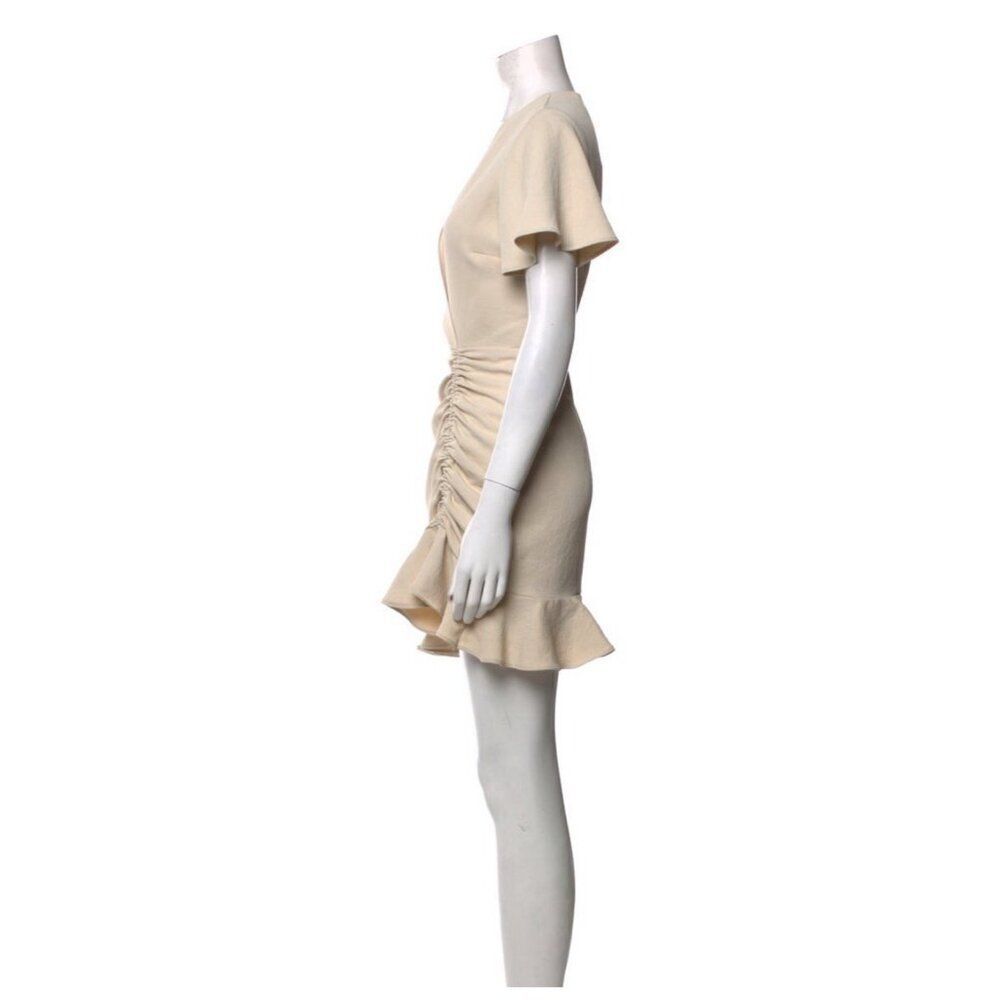 Sandro New Authentic Solid Beige V Neck Short Sle… - image 2